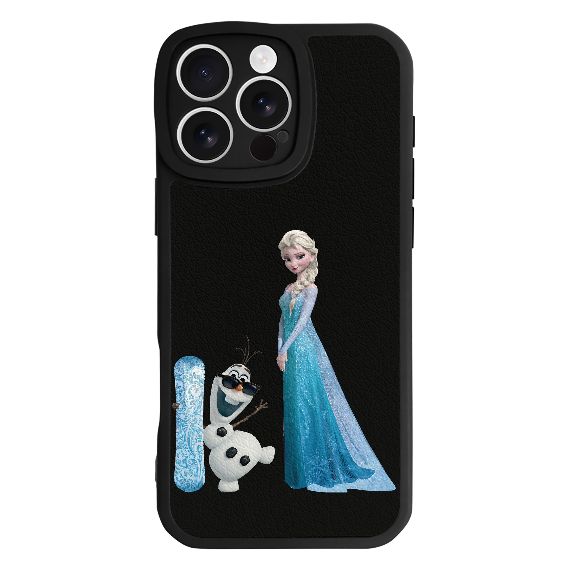 （画像用） アナと雪の女王 アンナ エルサ Frozen Anna Elsa 【iPhone 16シリーズ対応】シリコンスマホケース（レザー調） 材質：シリコン